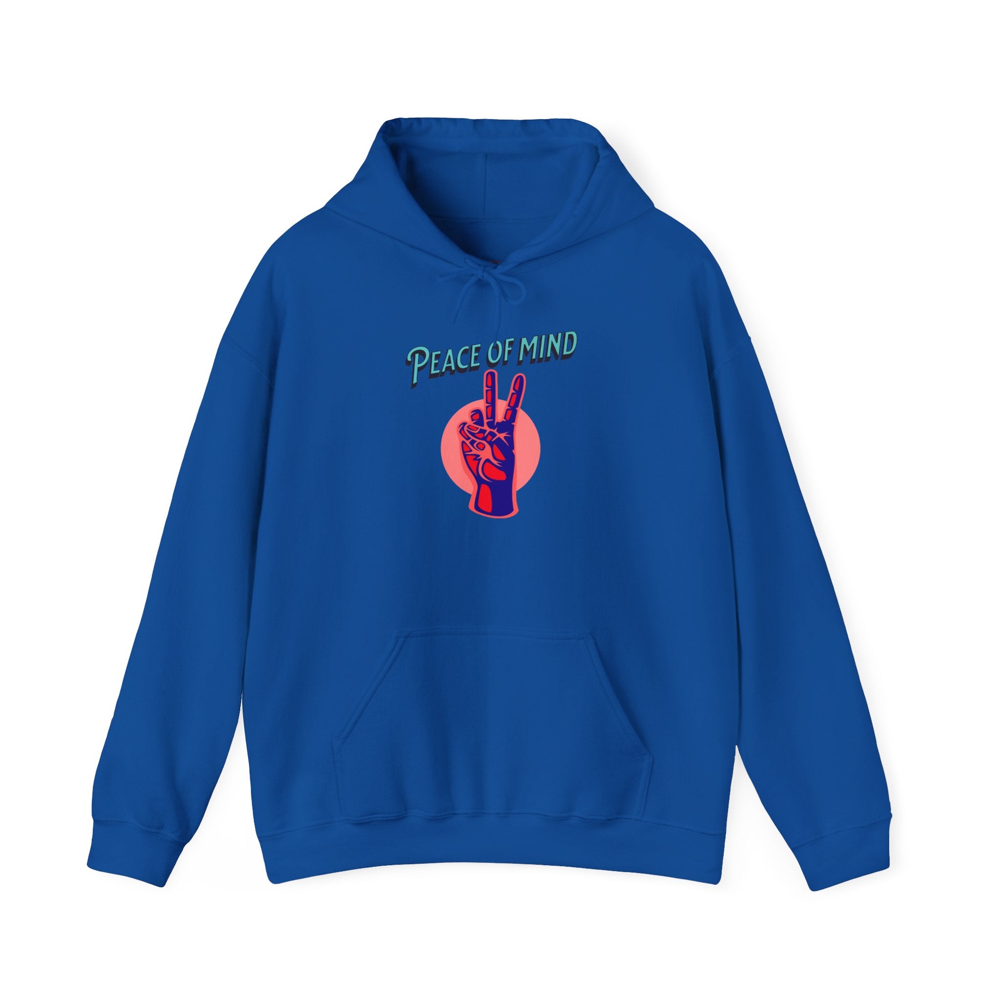 Peace of Mind Unisex Hooded Sweatshirt, Cozy Hoodie, Gift for Friends, Casual Wear, Comfortable Sweatshirt, Vibrant Design