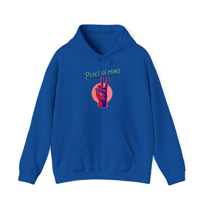 Peace of Mind Unisex Hooded Sweatshirt, Cozy Hoodie, Gift for Friends, Casual Wear, Comfortable Sweatshirt, Vibrant Design
