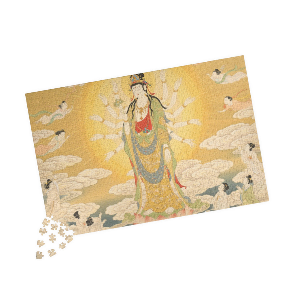 Serene Buddhaパズル - 1014ピース、瞑想アート、マインドフルネス、家族の絆を深めるアクティビティ、ホームデコレーションに最適なギフト