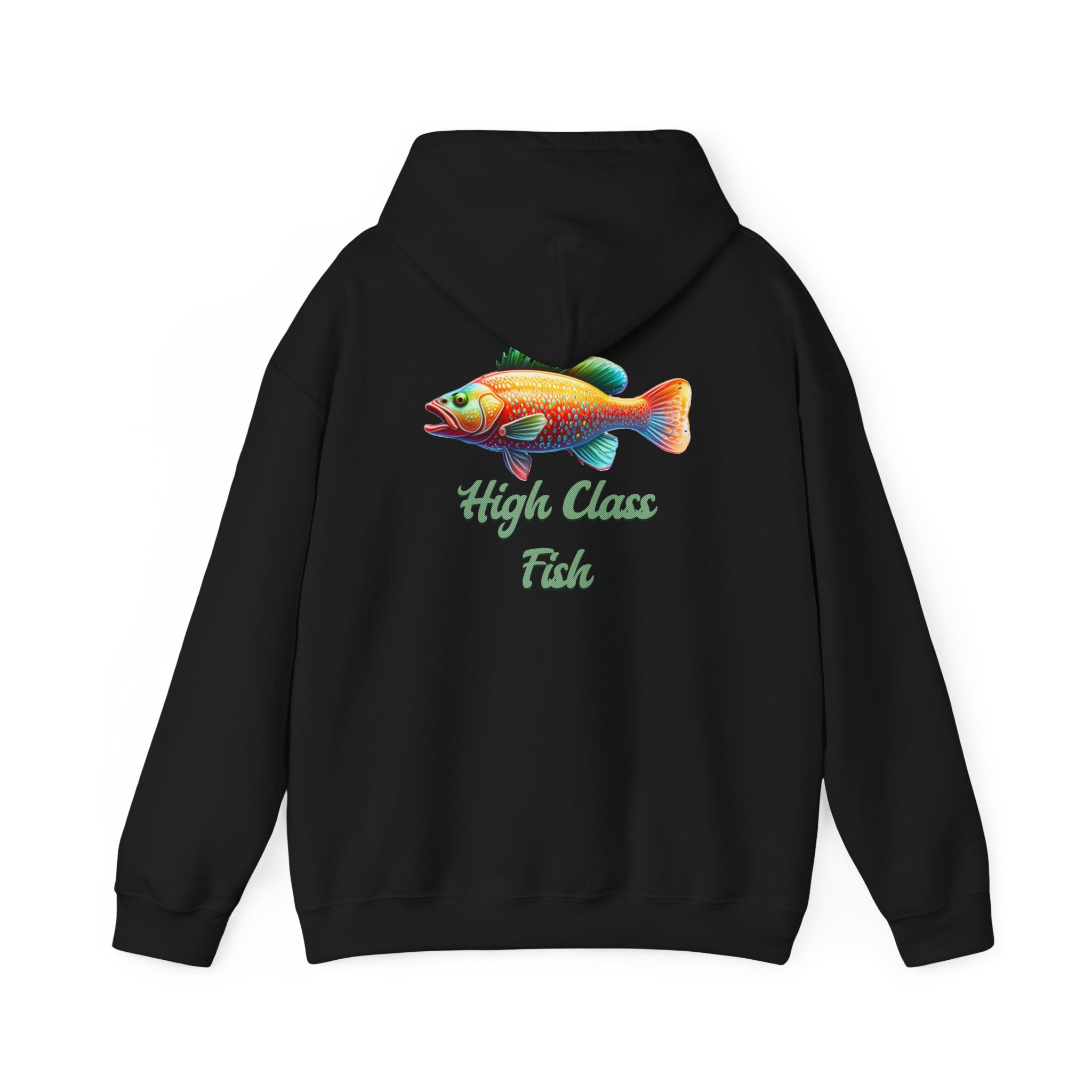 High Class Fish Hoodie - Unisex Heavy Blend Sweatshirt, Cozy Gift for Fishing Enthusiasts, Great for Outdoors, Casual Wear, Birthday Gift