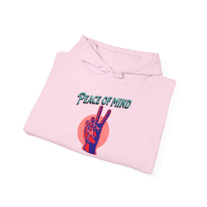 Peace of Mind Unisex Hooded Sweatshirt, Cozy Hoodie, Gift for Friends, Casual Wear, Comfortable Sweatshirt, Vibrant Design
