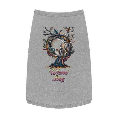 Wizard Dog Pet Tank Top, Cute Dog Shirt, Pet Apparel, Adorable Pet Gift, Dog Lover Gift, Halloween Dog Costume