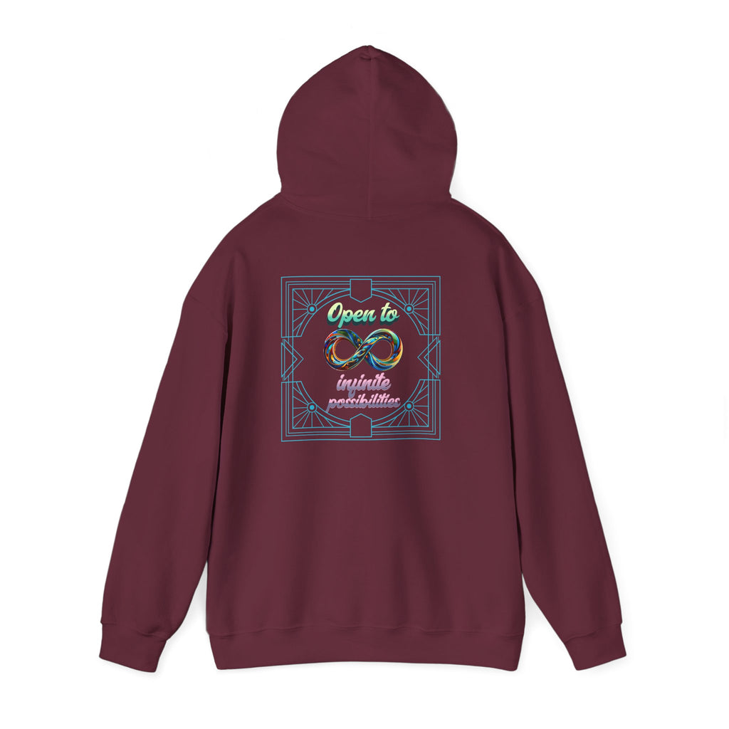 Infinite Possibilities Unisex Heavy Blend Hooded Sweatshirt, Cozy Hoodie, Gift for Her/Him, Casual Wear, Inspirational Sweatshirt