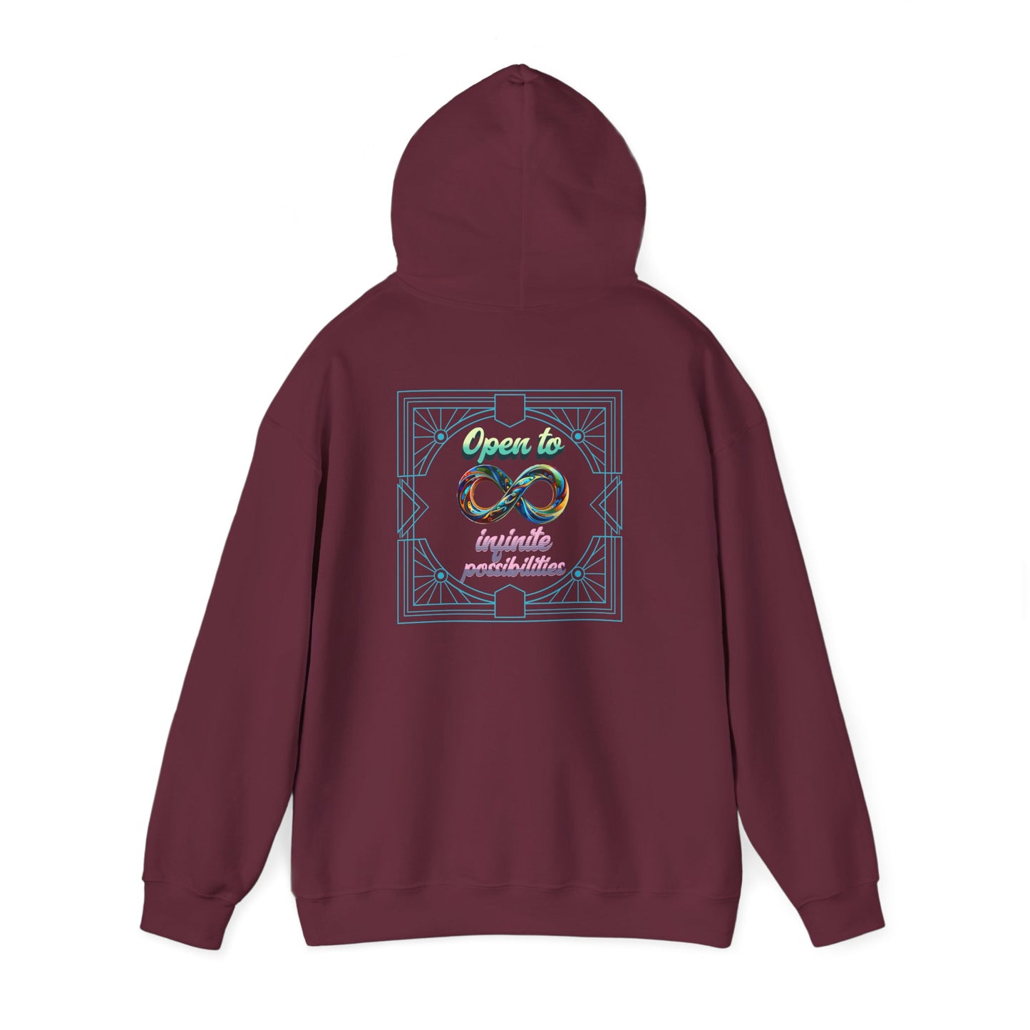 Infinite Possibilities Unisex Heavy Blend Hooded Sweatshirt, Cozy Hoodie, Gift for Her/Him, Casual Wear, Inspirational Sweatshirt