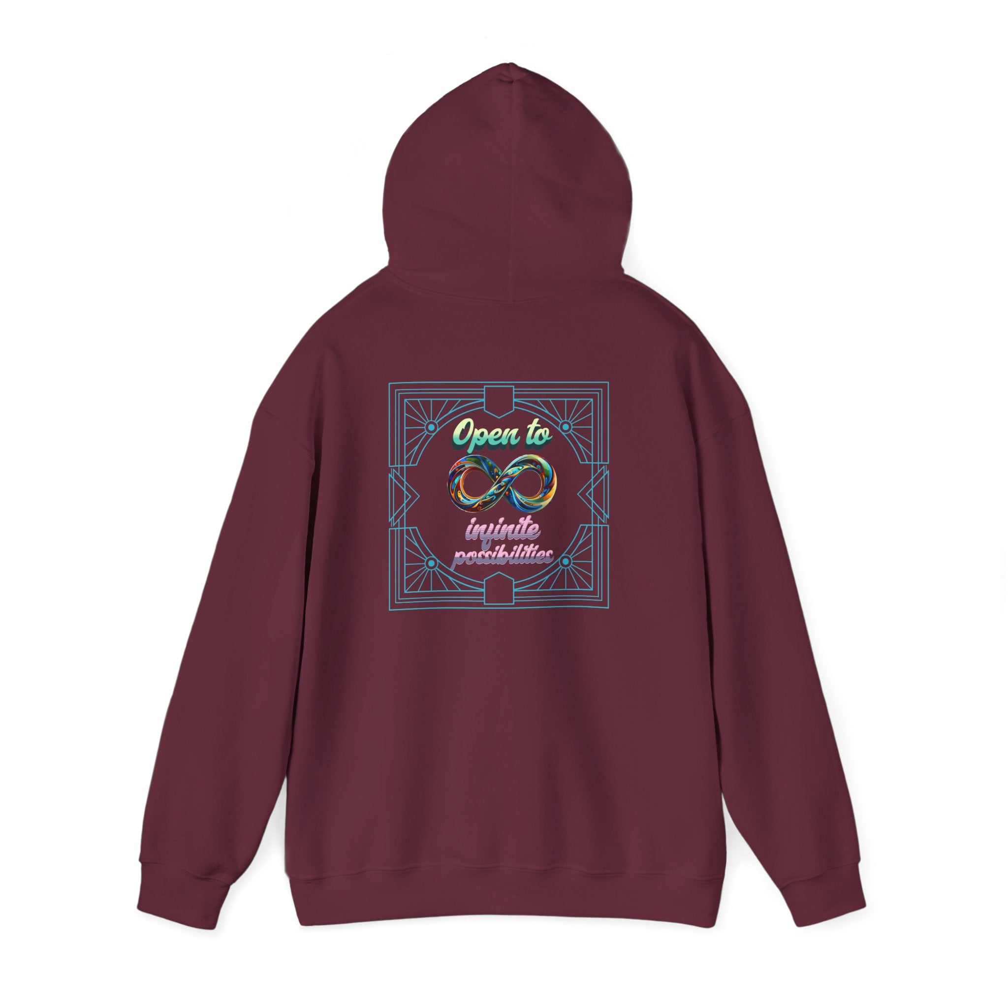 Infinite Possibilities Unisex Heavy Blend Hooded Sweatshirt, Cozy Hoodie, Gift for Her/Him, Casual Wear, Inspirational Sweatshirt