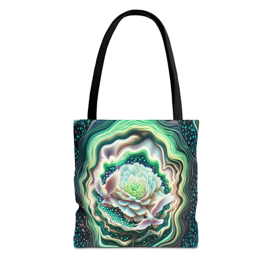 Floral Pattern Tote Bag, Eco-Friendly Shopping Bag, Art Tote, Gift for Mom, Beach Bag, Boho Flower Bag