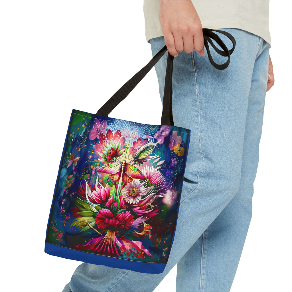 Floral Fantasy Tote Bag — Vibrant All-Over Print Blooming Bouquet