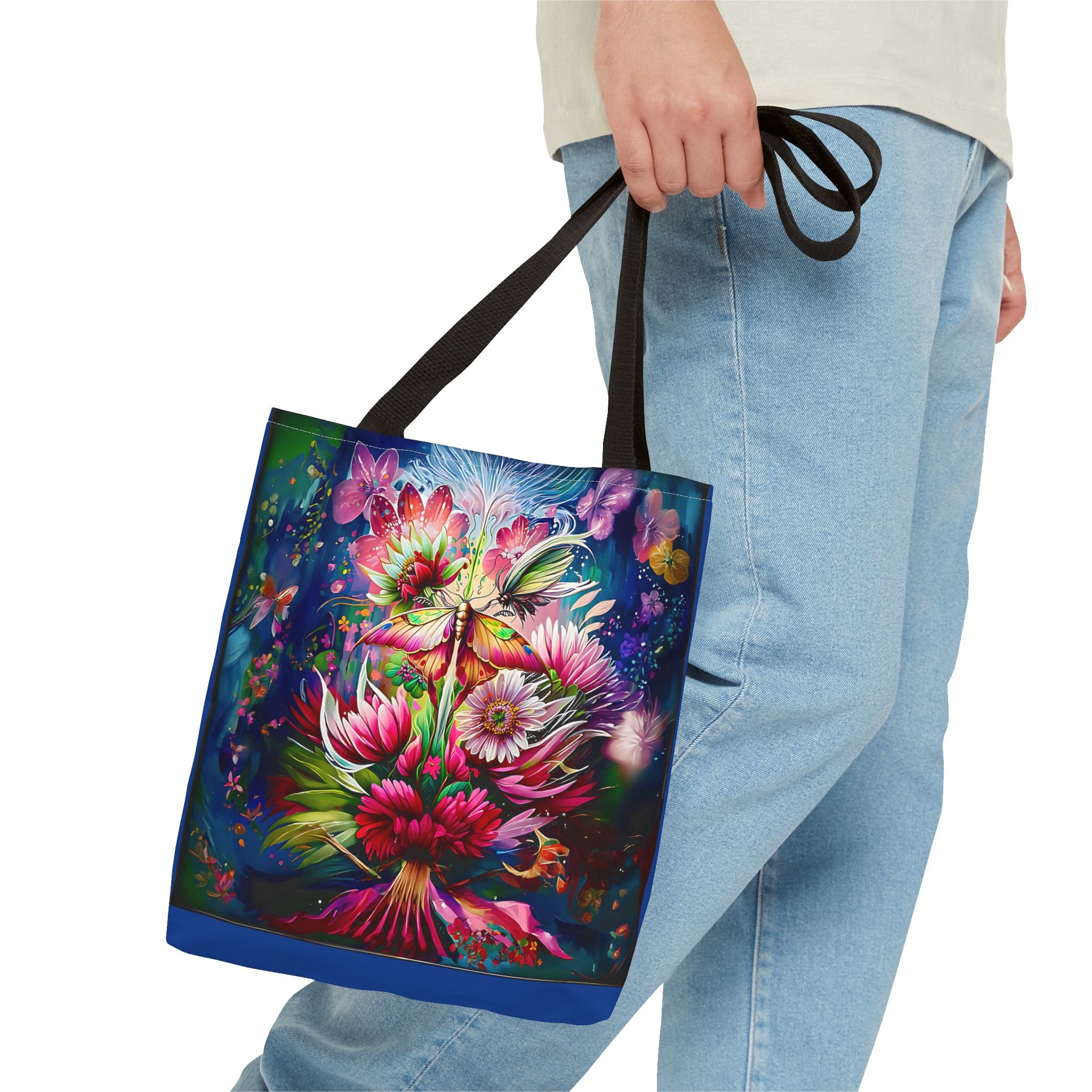 Floral Fantasy Tote Bag — Vibrant All-Over Print Blooming Bouquet
