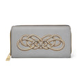 Ouroboros Knot Zipper Wallet — Circular Serpent Design