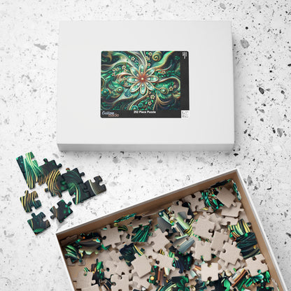 Intricate Floral Puzzle - 110, 252, 520, 1014-piece Jigsaw Challenge, Family Game Night, Perfect Gift for Crafters, Relaxing Hobby,