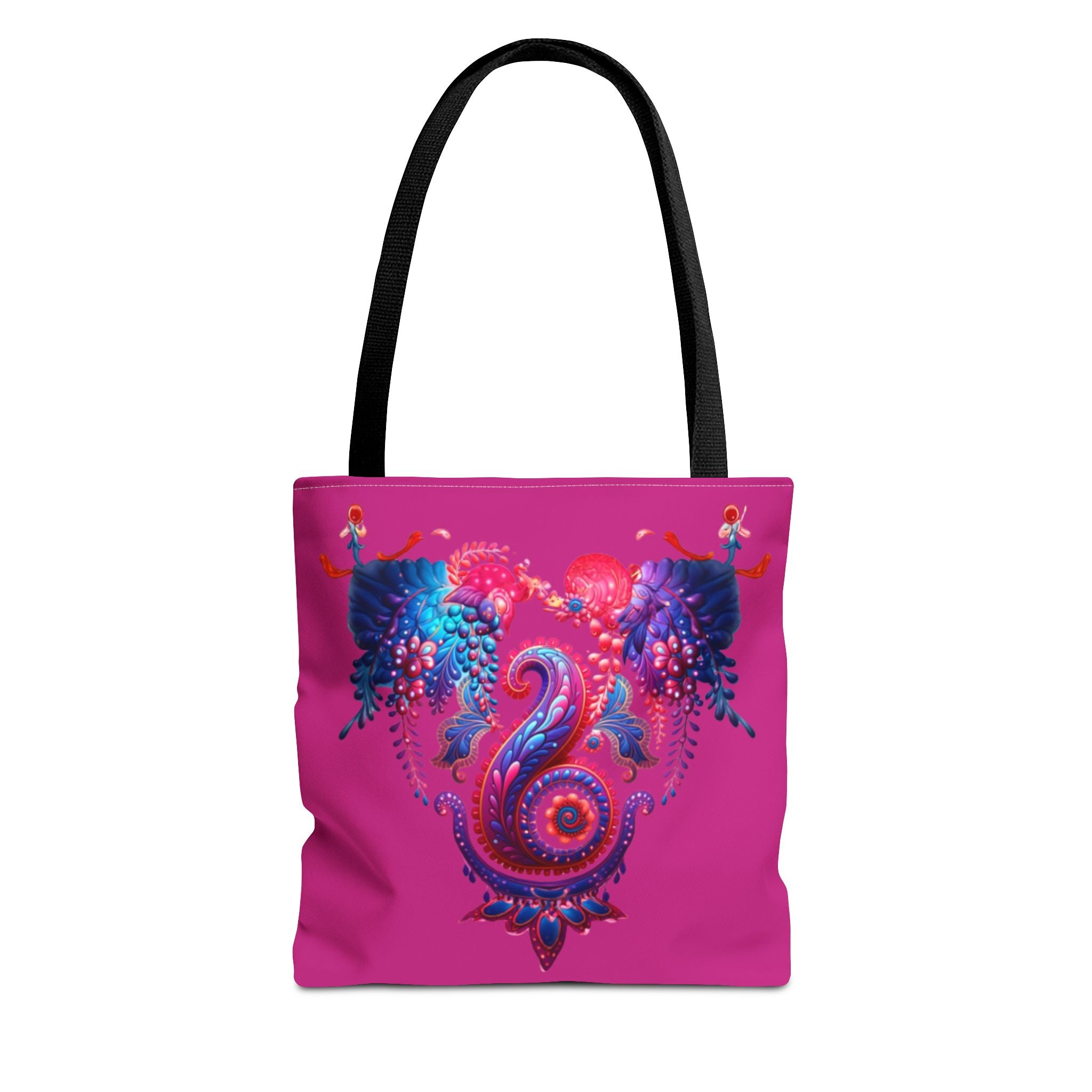 Vibrant Seahorse Tote Bag, Boho Style Bag, Beach Tote, Gift for Her, Colorful Canvas Bag, Eco-Friendly Shopping Bag