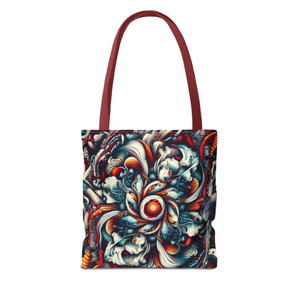 Artistic Tote Bag, Colorful Flower Design, Boho Style, Everyday Use, Eco-Friendly Gift, Travel Accessory