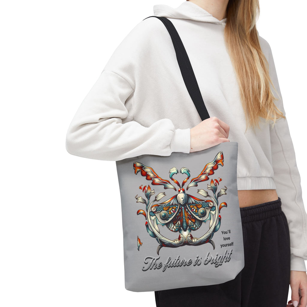 Tote Bag — 'The Future Is Bright' Decorative Butterfly Tote