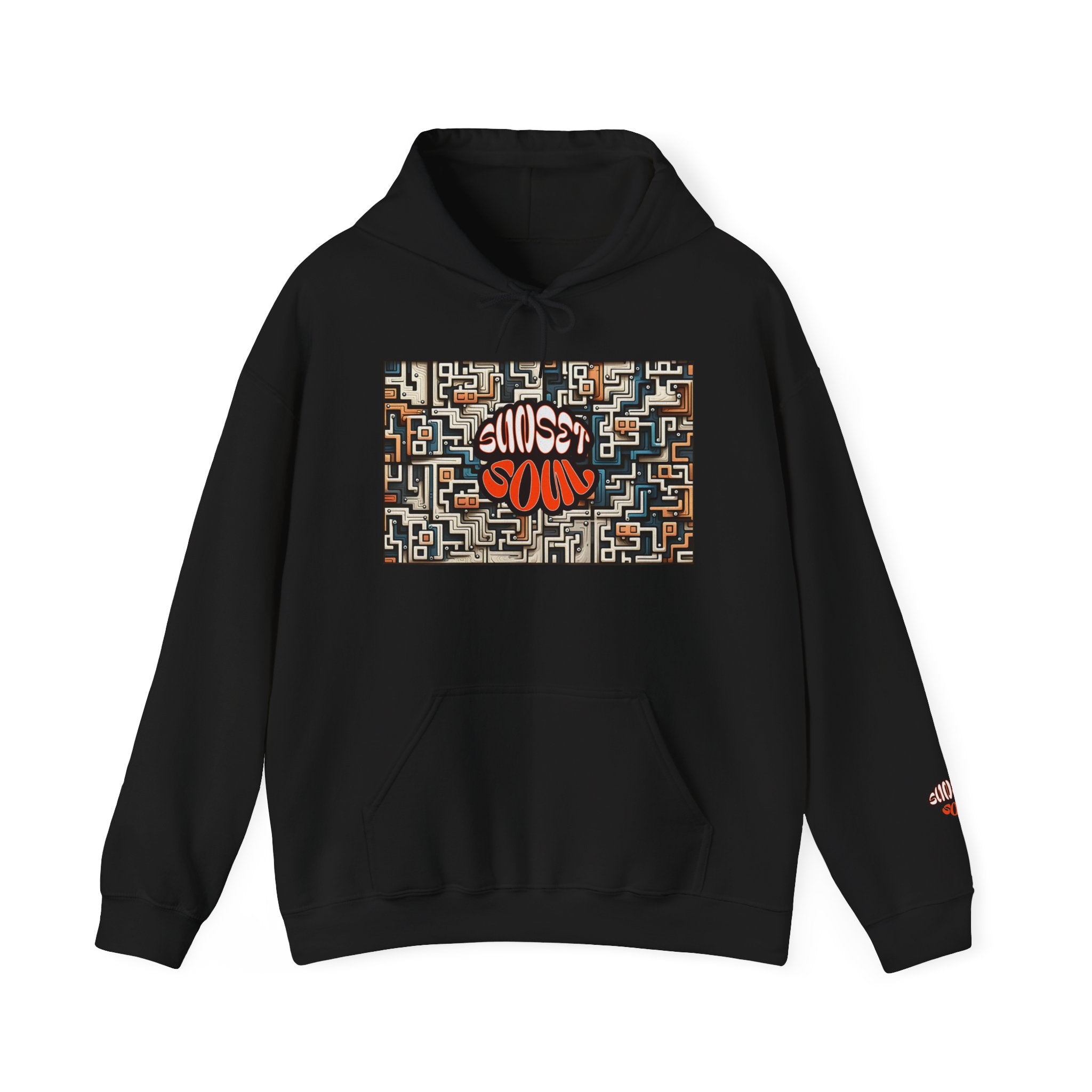 Choose Your Path Hoodie — Maze Graffiti Graphic Pullover