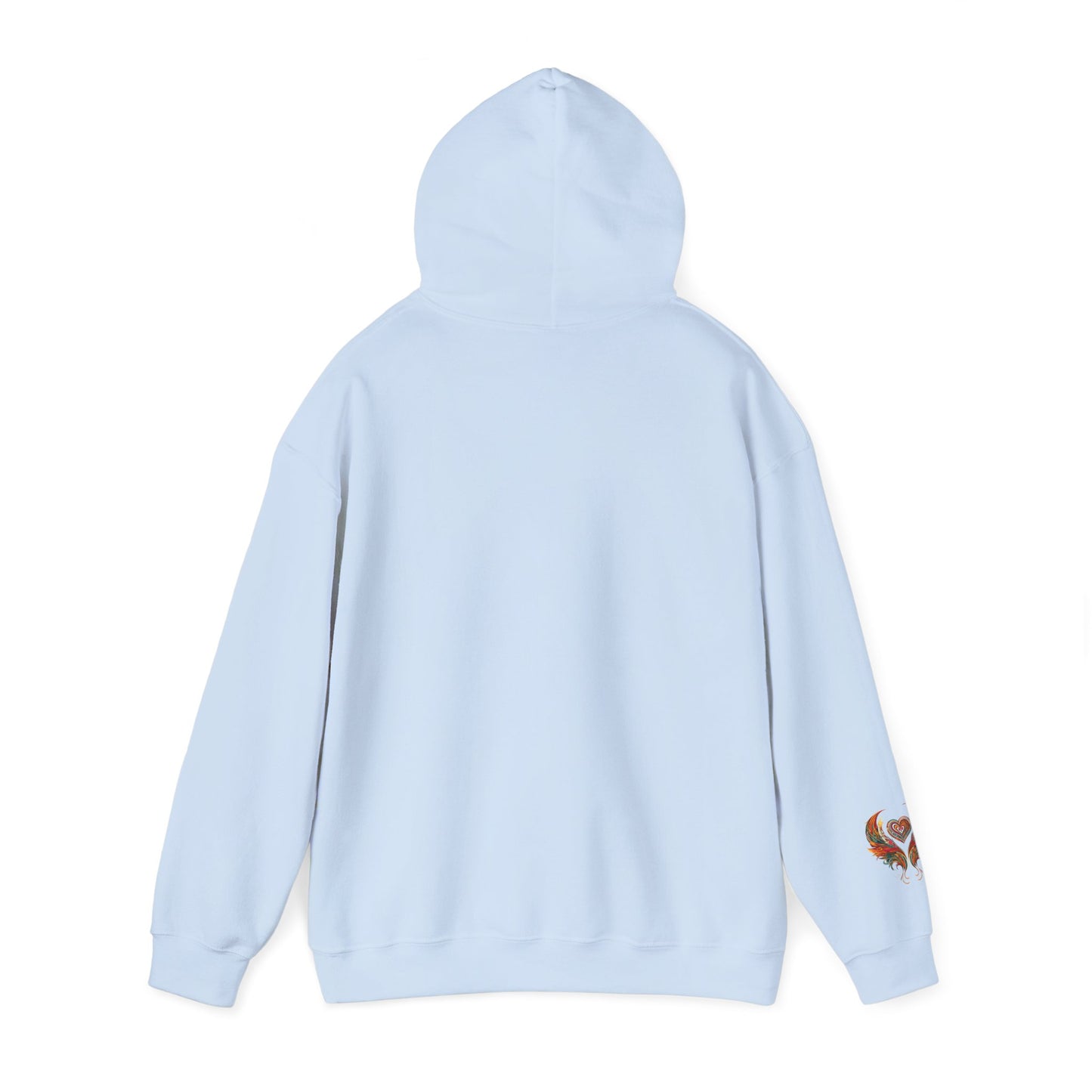 Colorful Heart Design Hooded Sweatshirt, Cozy Sweatshirt, Unisex Pullover, Gift for Him, Gift for Her, Casual Wear, Layering Essentials
