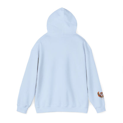 Colorful Heart Design Hooded Sweatshirt, Cozy Sweatshirt, Unisex Pullover, Gift for Him, Gift for Her, Casual Wear, Layering Essentials