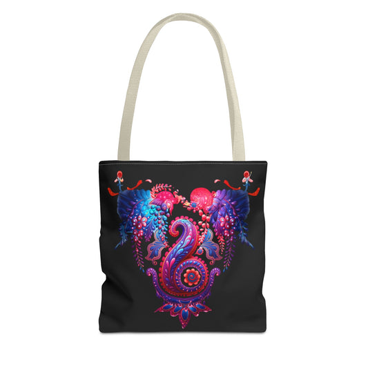 Colorful Artistic Tote Bag, Stylish Bag for Art Lovers, Perfect for Shopping, Beach, Weekend Getaways, Gift for Her
