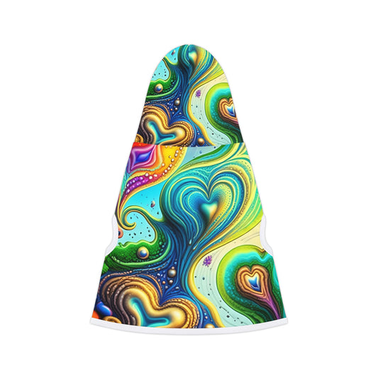 Colorful Pet Hoodie, Cozy Pet Apparel, Dog or Cat Sweater, Vibrant Pet Clothing for Holiday Gift, Unique Pet Fashion
