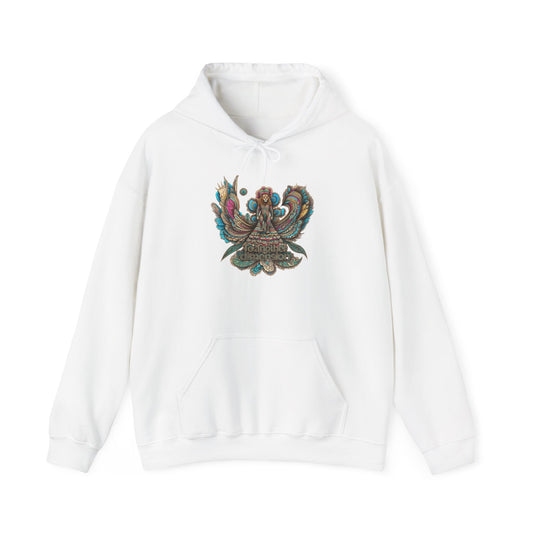 Bohemian Chic Hoodie, Unisex Sweater, Cozy Casual Wear, Gifts for Her, Artistic Sweatshirt, Festival Style Apparel