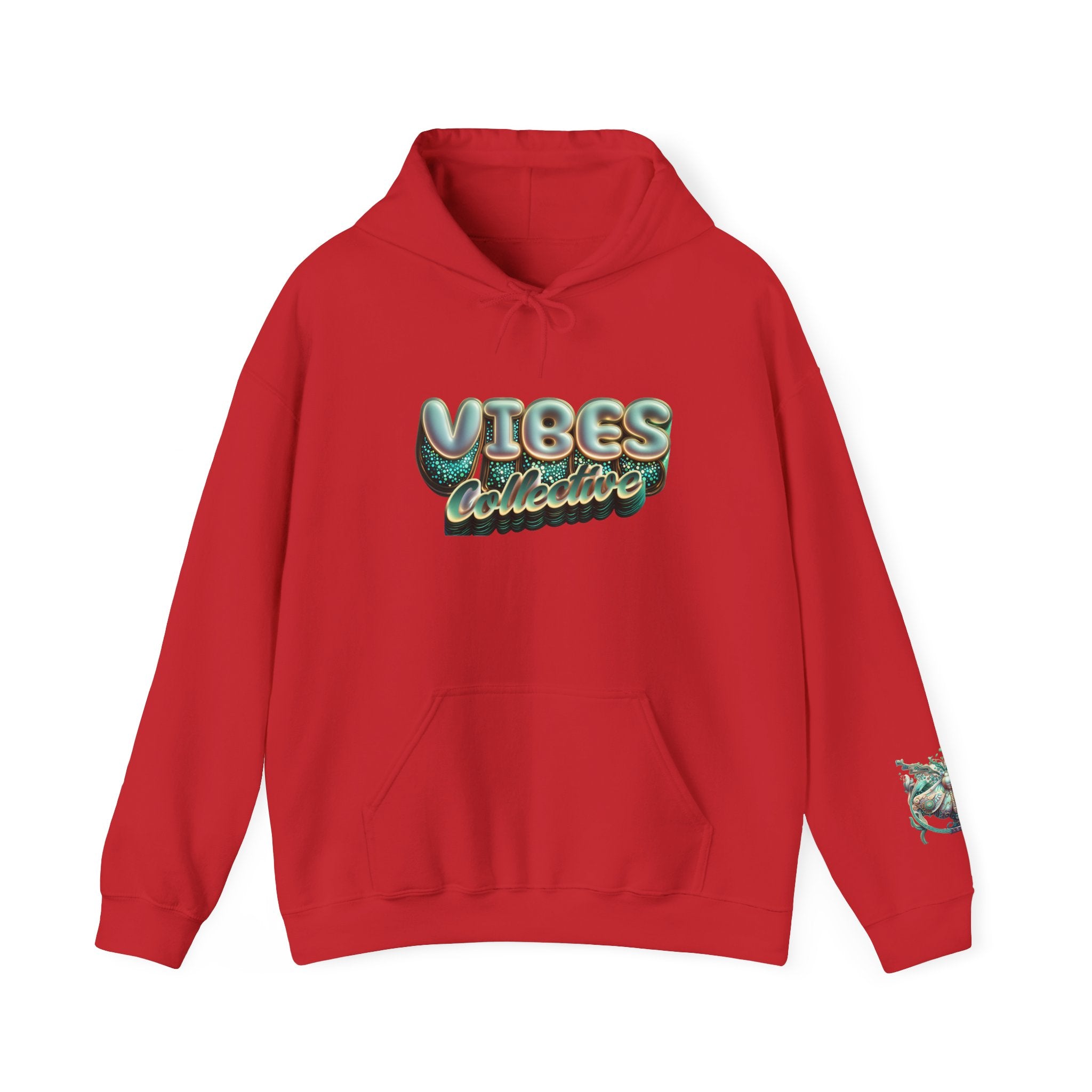 Vibes Collective Hoodie — Decorative Moth Graphic Streetwear