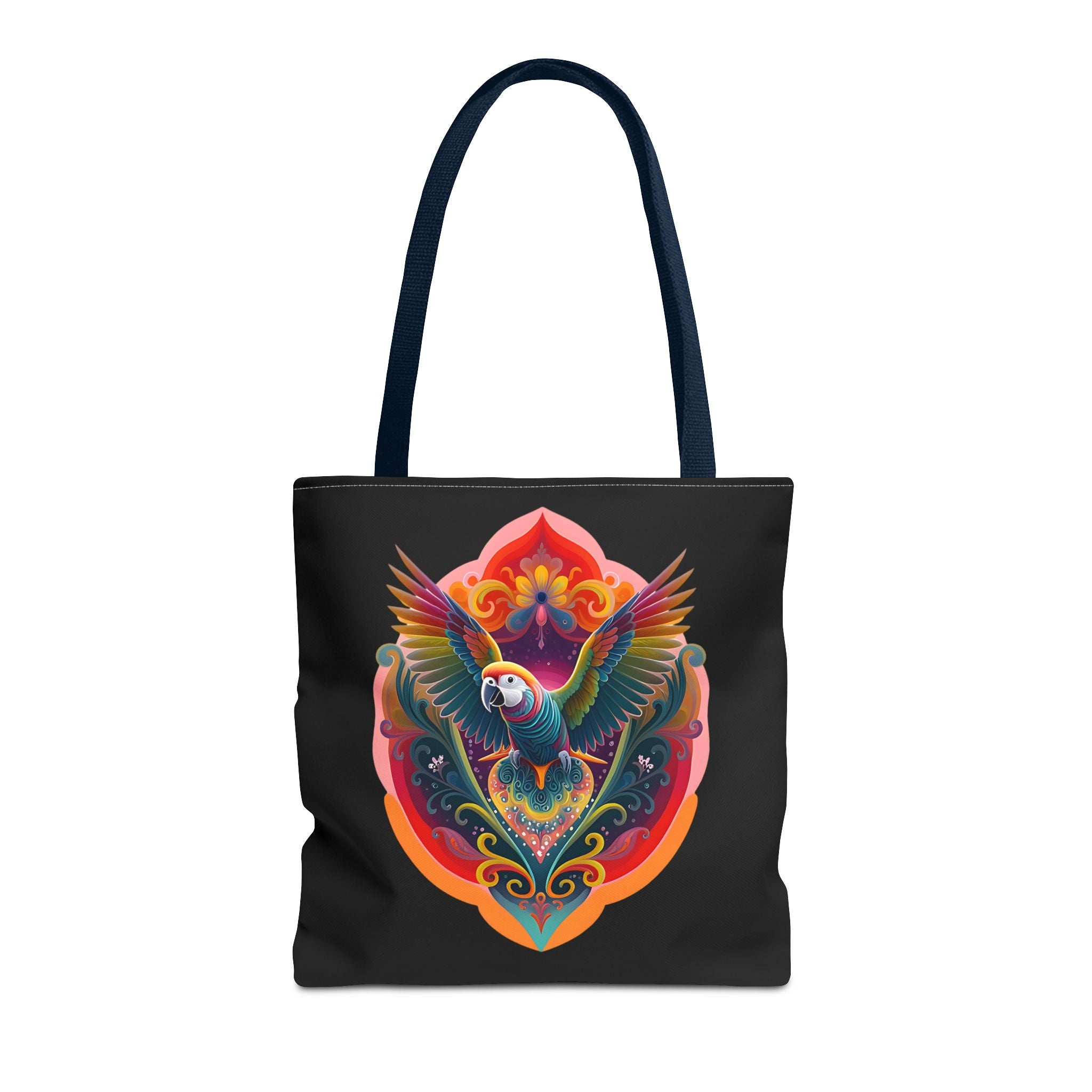 Colorful Parrot Tote Bag, Boho Chic Bag, Beach Essential, Eco-Friendly Shopping Bag, Vacation Accessory, Gift for Bird Lovers