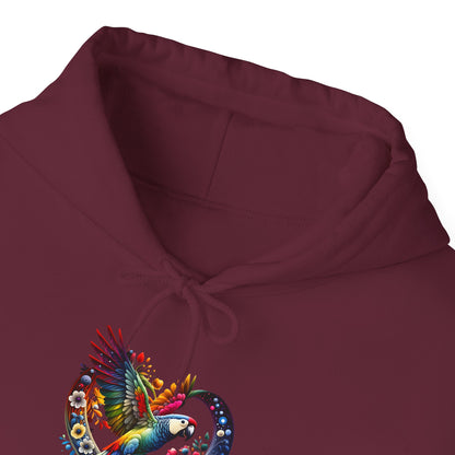 Colorful Heart Design Unisex Hoodie, Cozy Sweatshirt for Everyday Wear, Gift for Him/Her, Perfect for Valentine's Day, Casual Layering