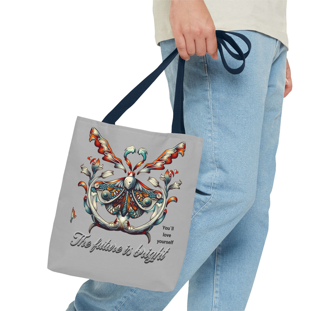 Tote Bag — 'The Future Is Bright' Decorative Butterfly Tote