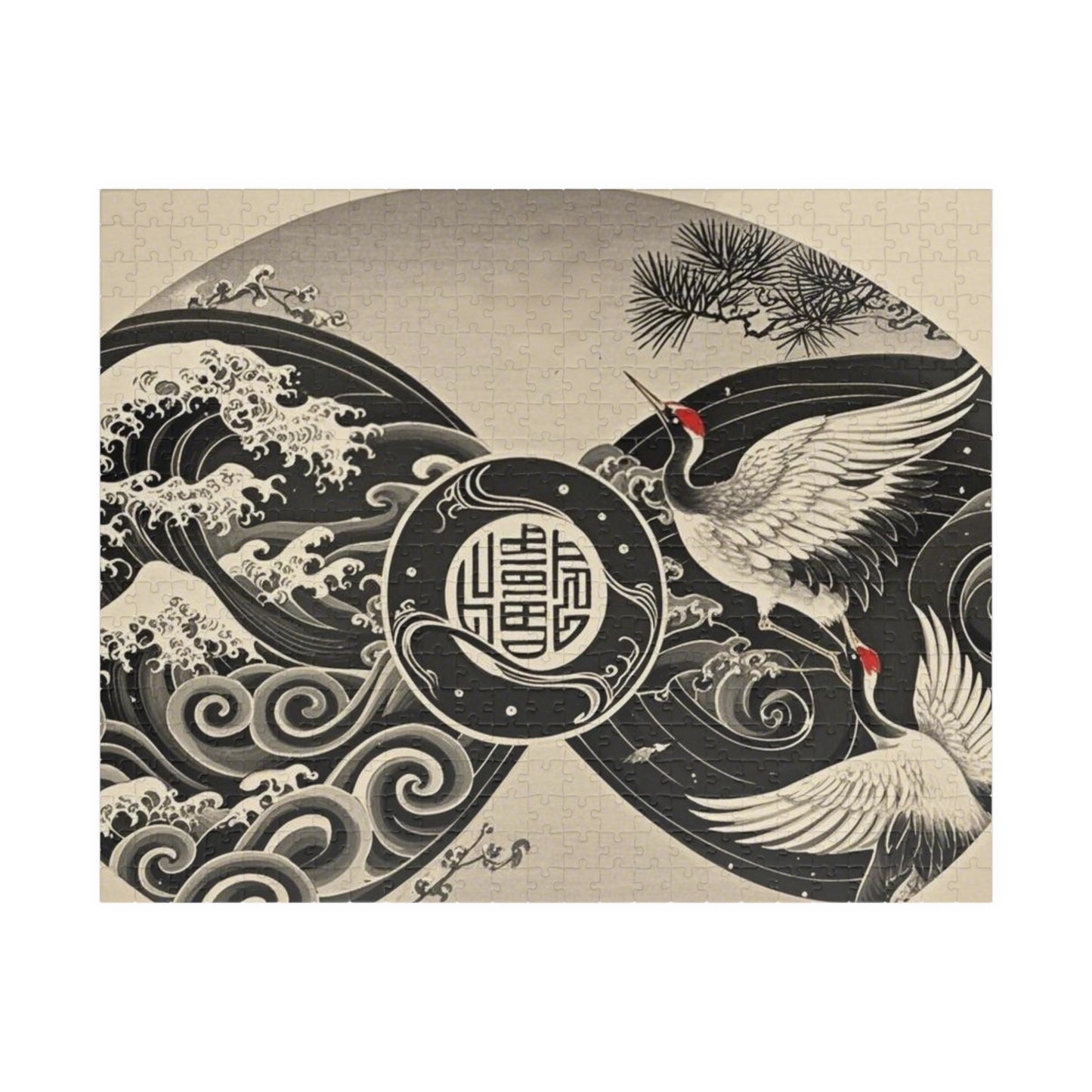 Elegant Crane Puzzle - Serene Artwork for Relaxation and Family Fun, Unique Gift for Puzzle Lovers, Home Decor, Mindfulness Activity, [...]