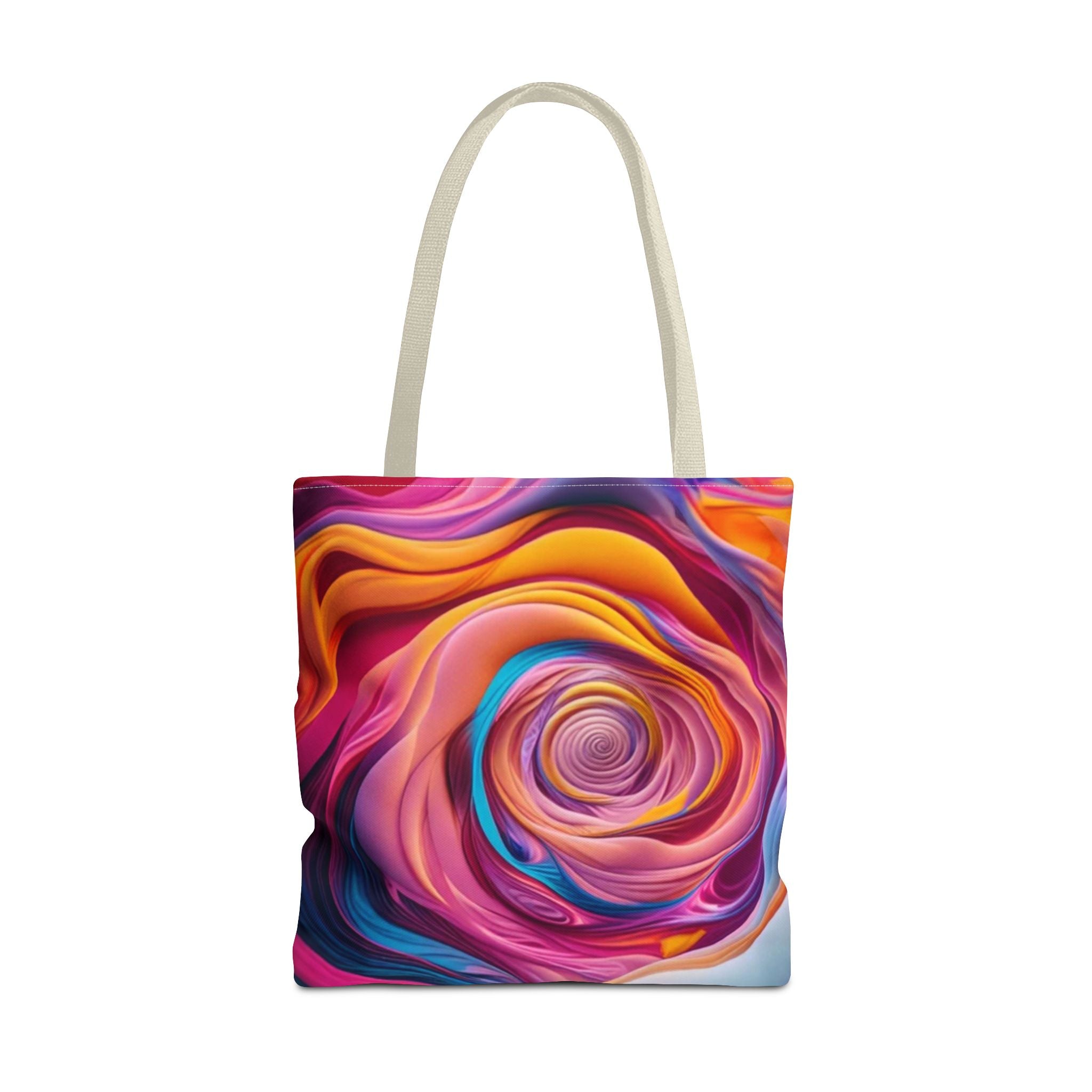 Artistic Floral Tote Bag, Colorful Shoulder Bag, Bohemian Style Tote, Gift for Flower Lovers, Shopping Bag, Eco-Friendly Canvas