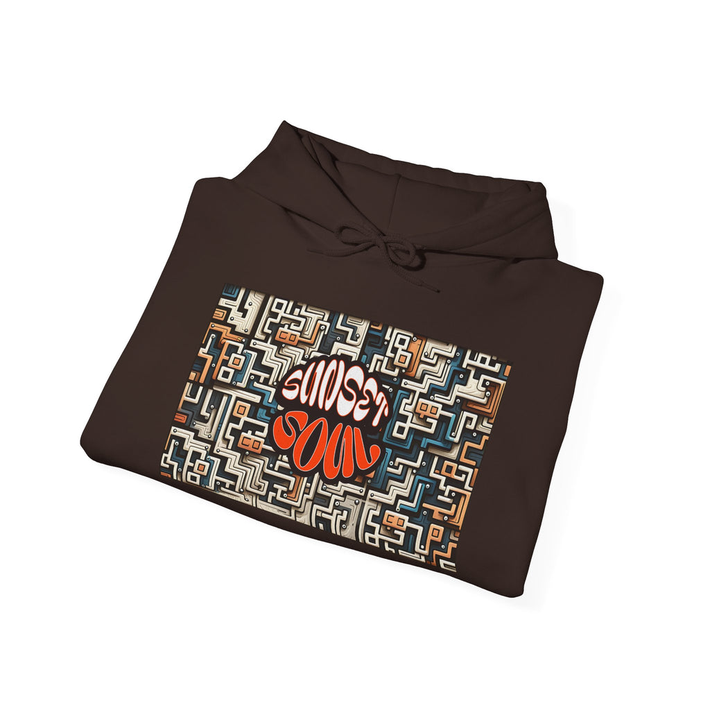 Choose Your Path Hoodie — Maze Graffiti Graphic Pullover