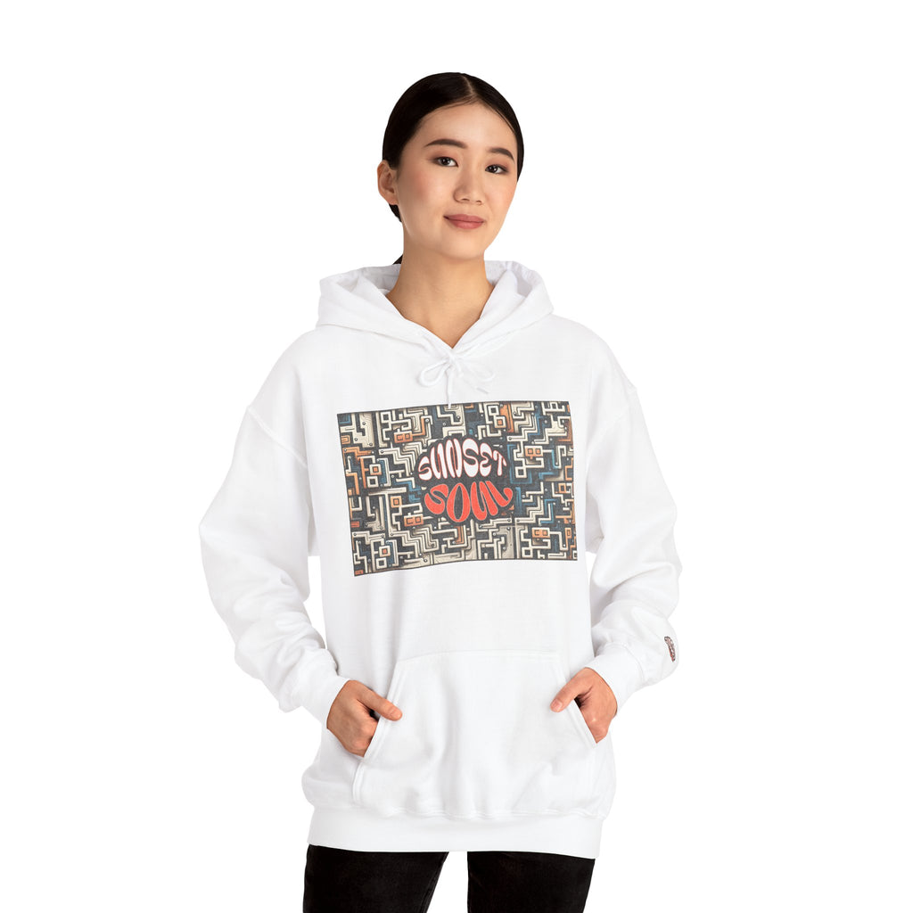 Choose Your Path Hoodie — Maze Graffiti Graphic Pullover