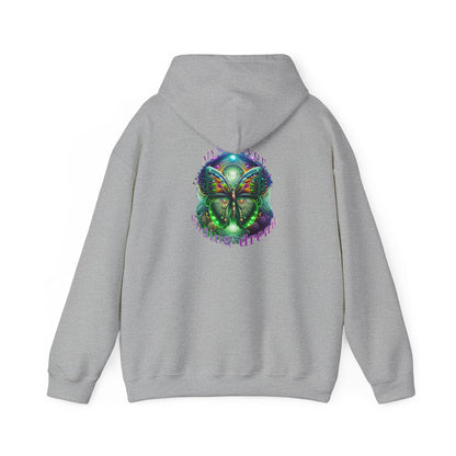 Enchanted Butterfly Hoodie - Cozy Unisex Sweatshirt, Nature Lover Gift, Cool Streetwear, Eco-Friendly Apparel, Festival Wear