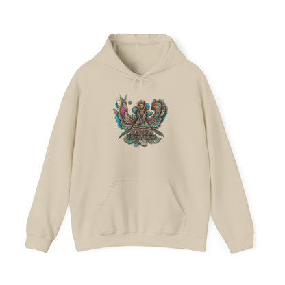 Bohemian Chic Hoodie, Unisex Sweater, Cozy Casual Wear, Gifts for Her, Artistic Sweatshirt, Festival Style Apparel