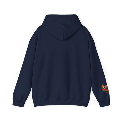 Colorful Heart Design Hooded Sweatshirt, Cozy Sweatshirt, Unisex Pullover, Gift for Him, Gift for Her, Casual Wear, Layering Essentials