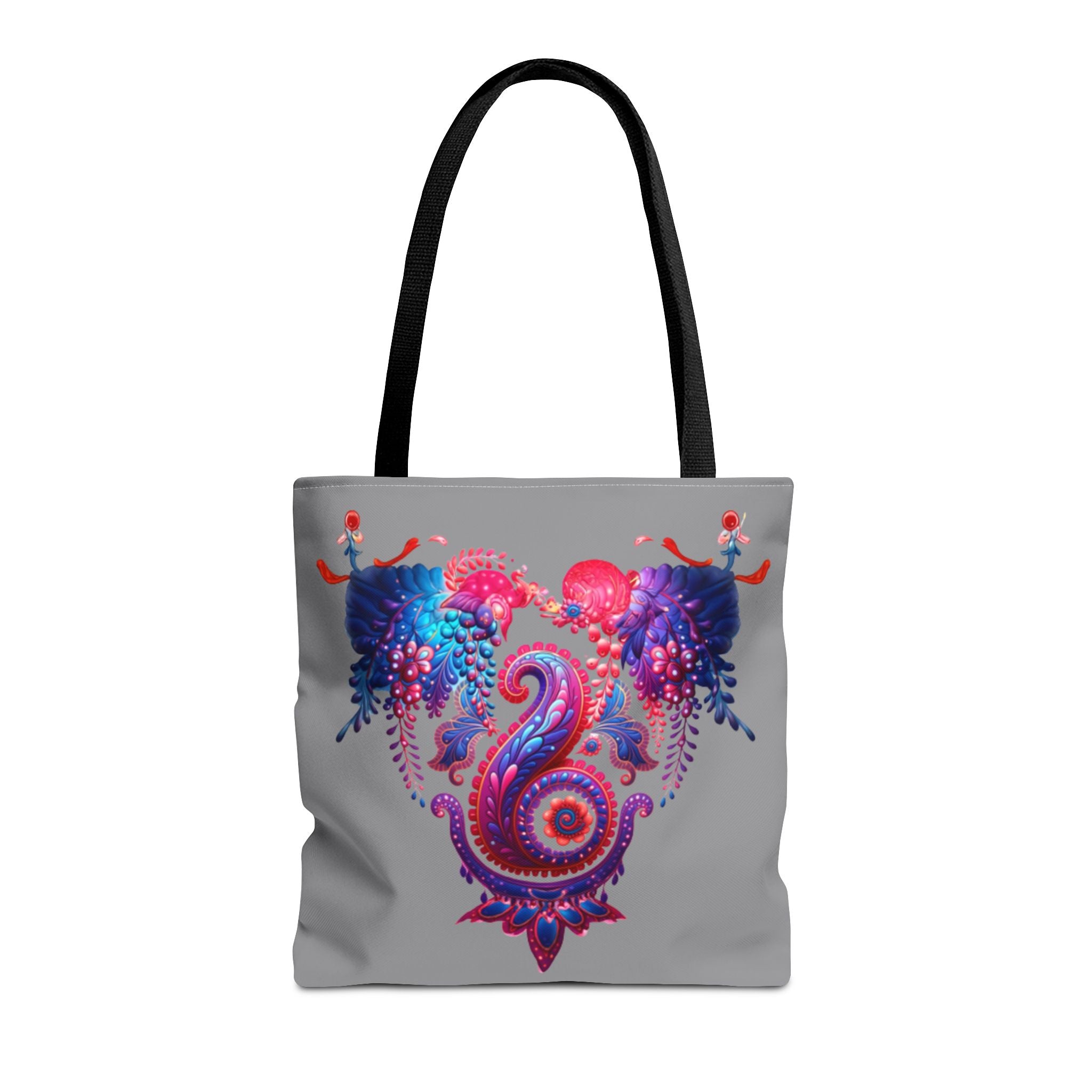 Vibrant Art Tote Bag, Colorful Beach Tote, Gift for Her, Bohemian Floral Bag, Eco-Friendly Shopping Bag, Festival Accessory