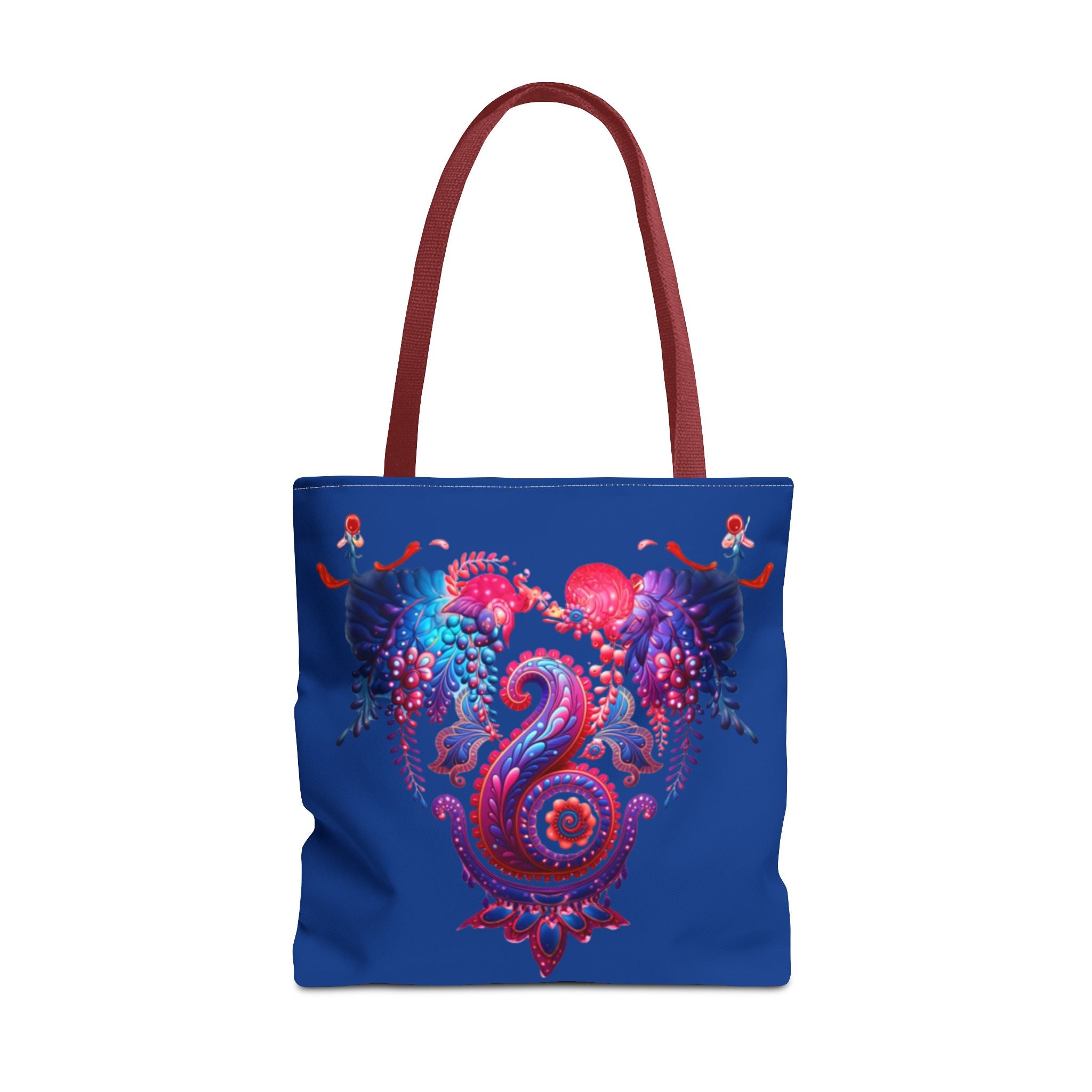 Vibrant Heart Sea Life Tote Bag | Eco-Friendly Shopping Bag, Beach Tote, Gift for Ocean Lovers, Colorful Canvas Purse, Summer Accessory