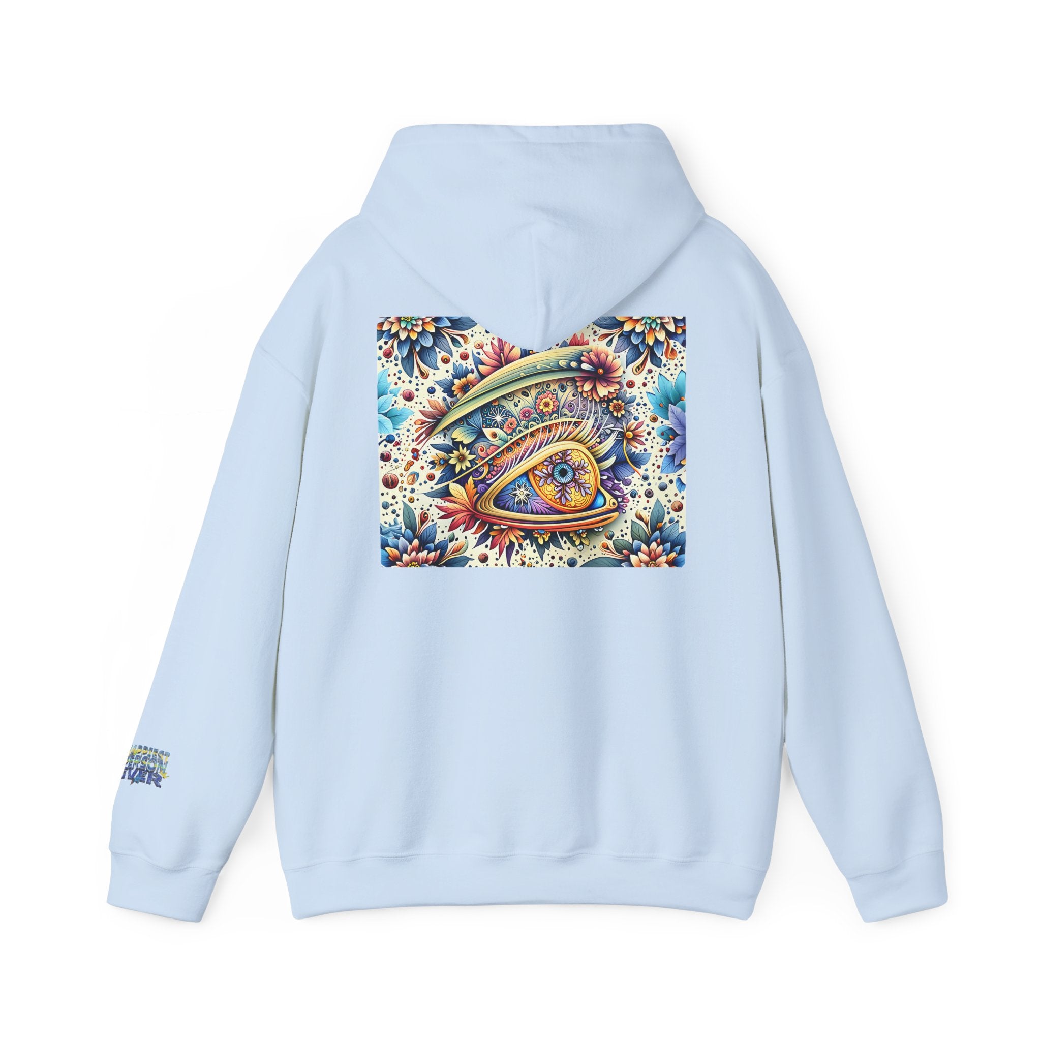Happy Person Hoodie — Colorful Psychedelic Eye Art Pullover