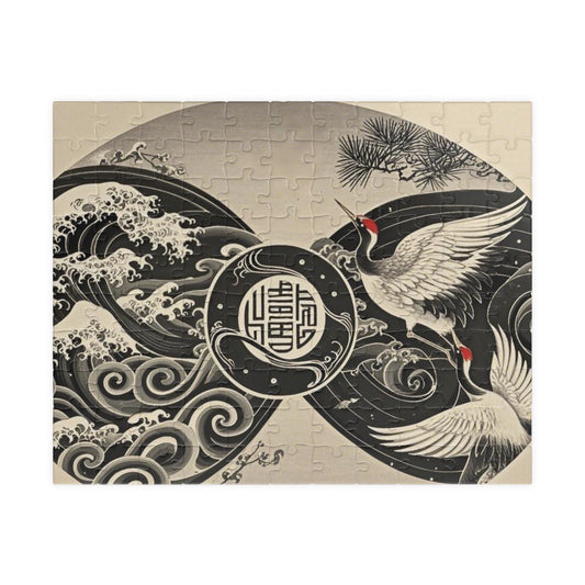 Elegant Crane Puzzle - Serene Artwork for Relaxation and Family Fun, Unique Gift for Puzzle Lovers, Home Decor, Mindfulness Activity, [...]