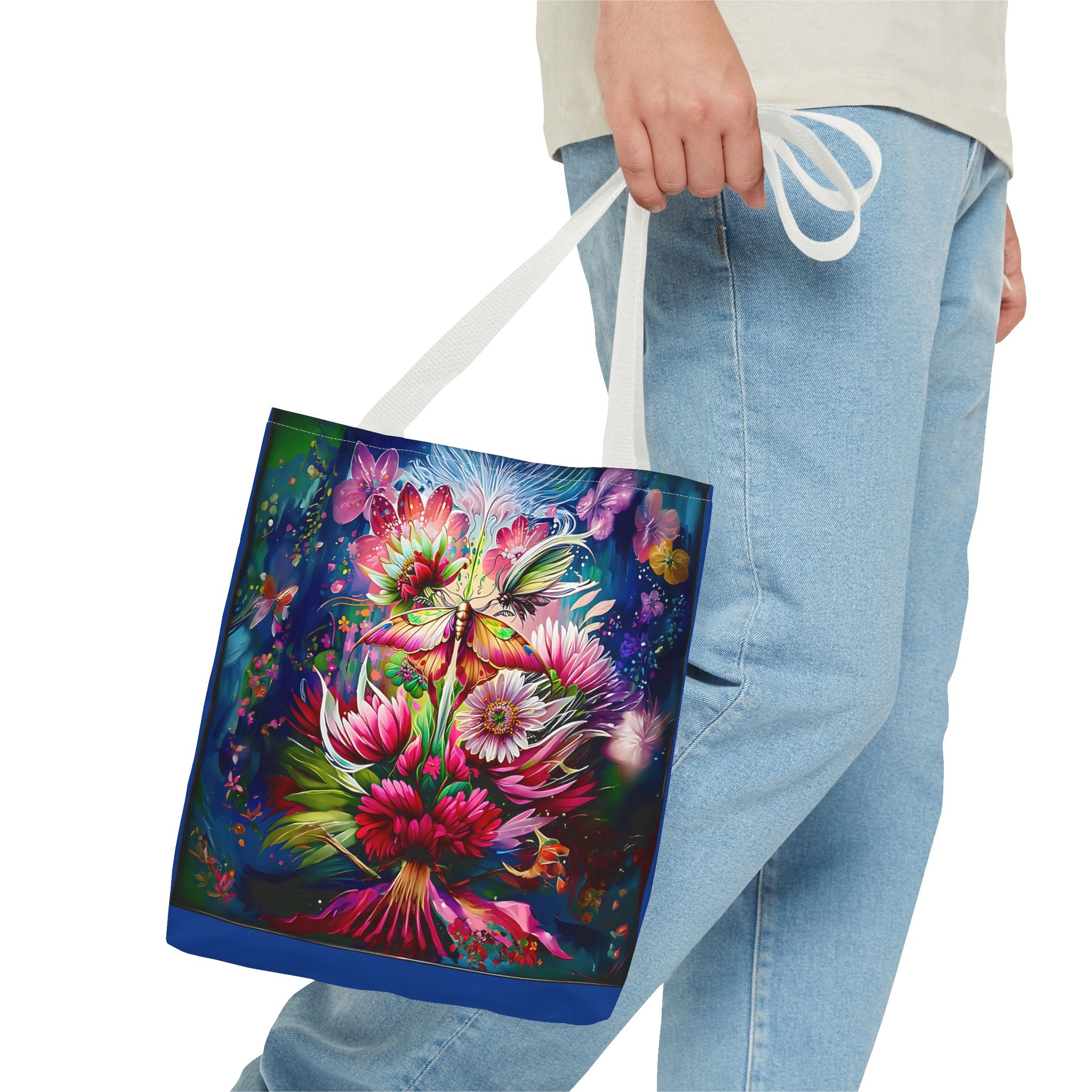 Floral Fantasy Tote Bag — Vibrant All-Over Print Blooming Bouquet