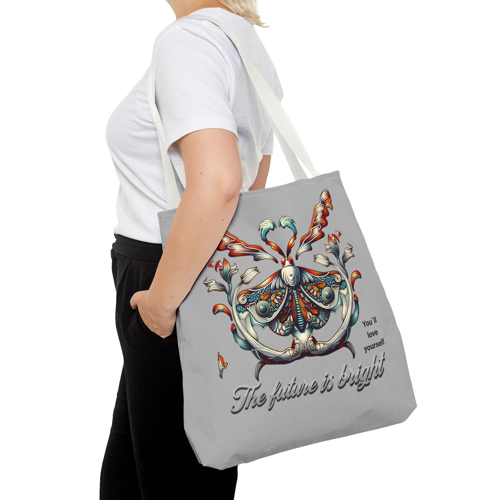 Tote Bag — 'The Future Is Bright' Decorative Butterfly Tote