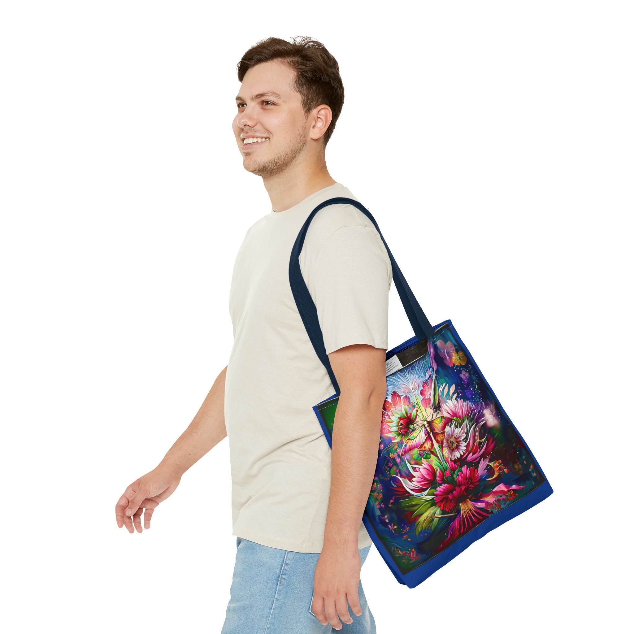 Floral Fantasy Tote Bag — Vibrant All-Over Print Blooming Bouquet