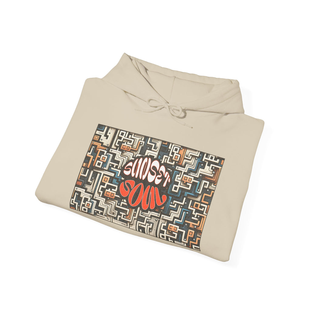 Choose Your Path Hoodie — Maze Graffiti Graphic Pullover