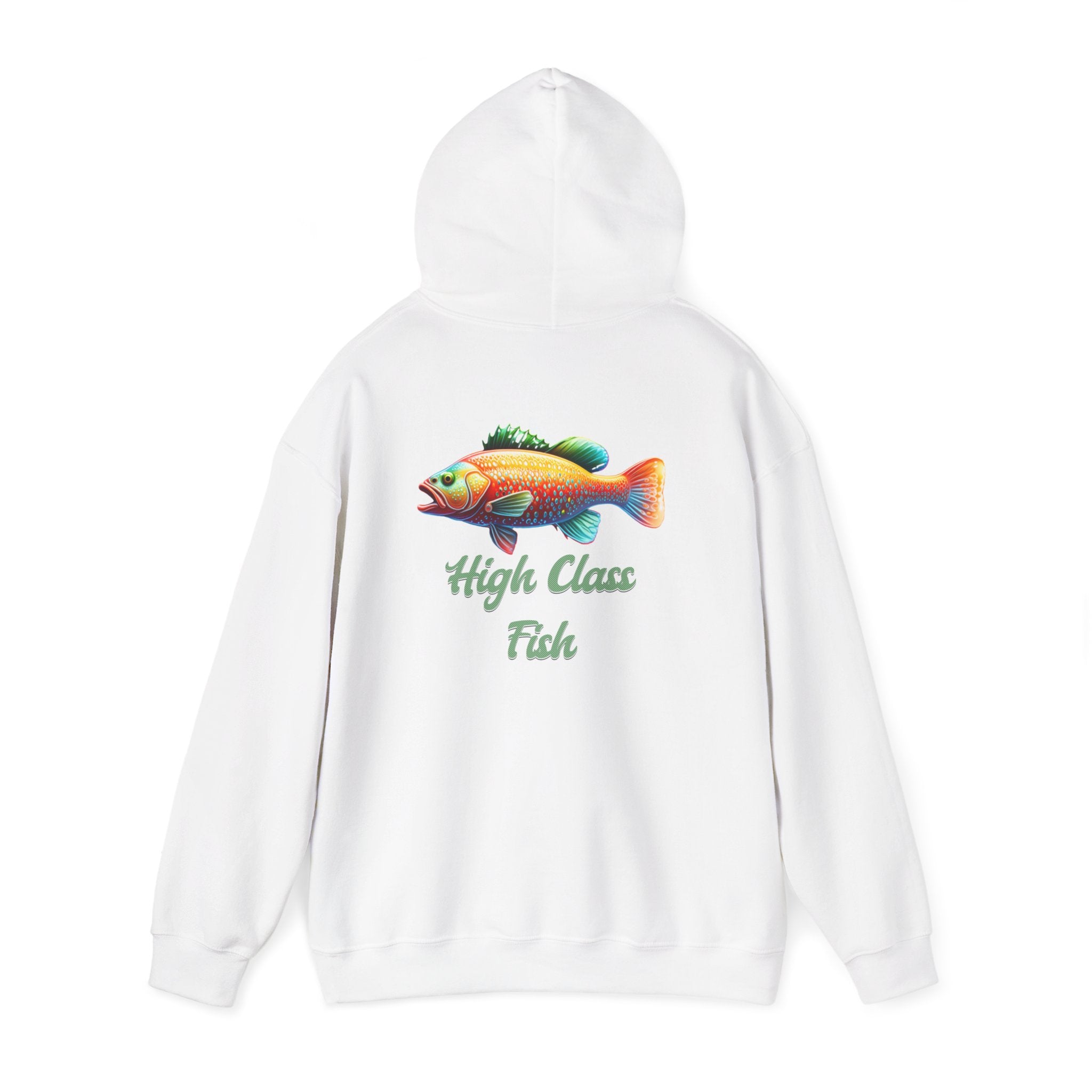 High Class Fish Hoodie - Unisex Heavy Blend Sweatshirt, Cozy Gift for Fishing Enthusiasts, Great for Outdoors, Casual Wear, Birthday Gift