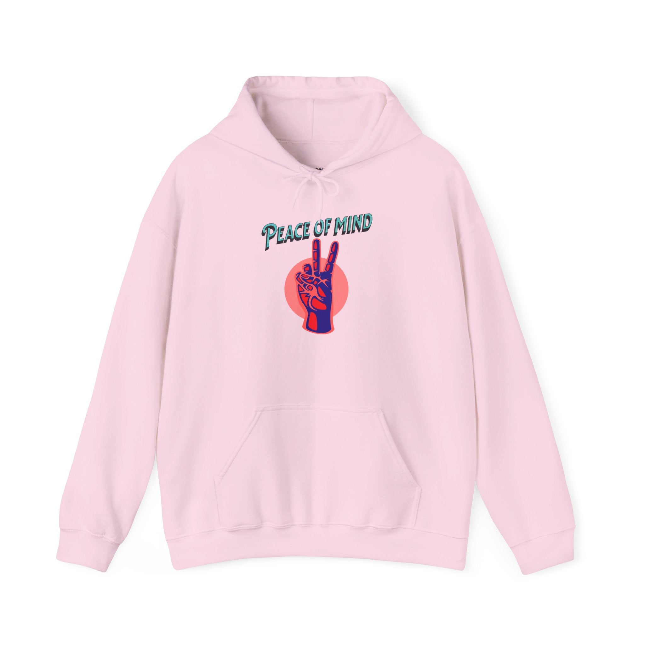 Peace of Mind Unisex Hooded Sweatshirt, Cozy Hoodie, Gift for Friends, Casual Wear, Comfortable Sweatshirt, Vibrant Design