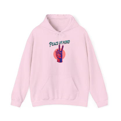Peace of Mind Unisex Hooded Sweatshirt, Cozy Hoodie, Gift for Friends, Casual Wear, Comfortable Sweatshirt, Vibrant Design