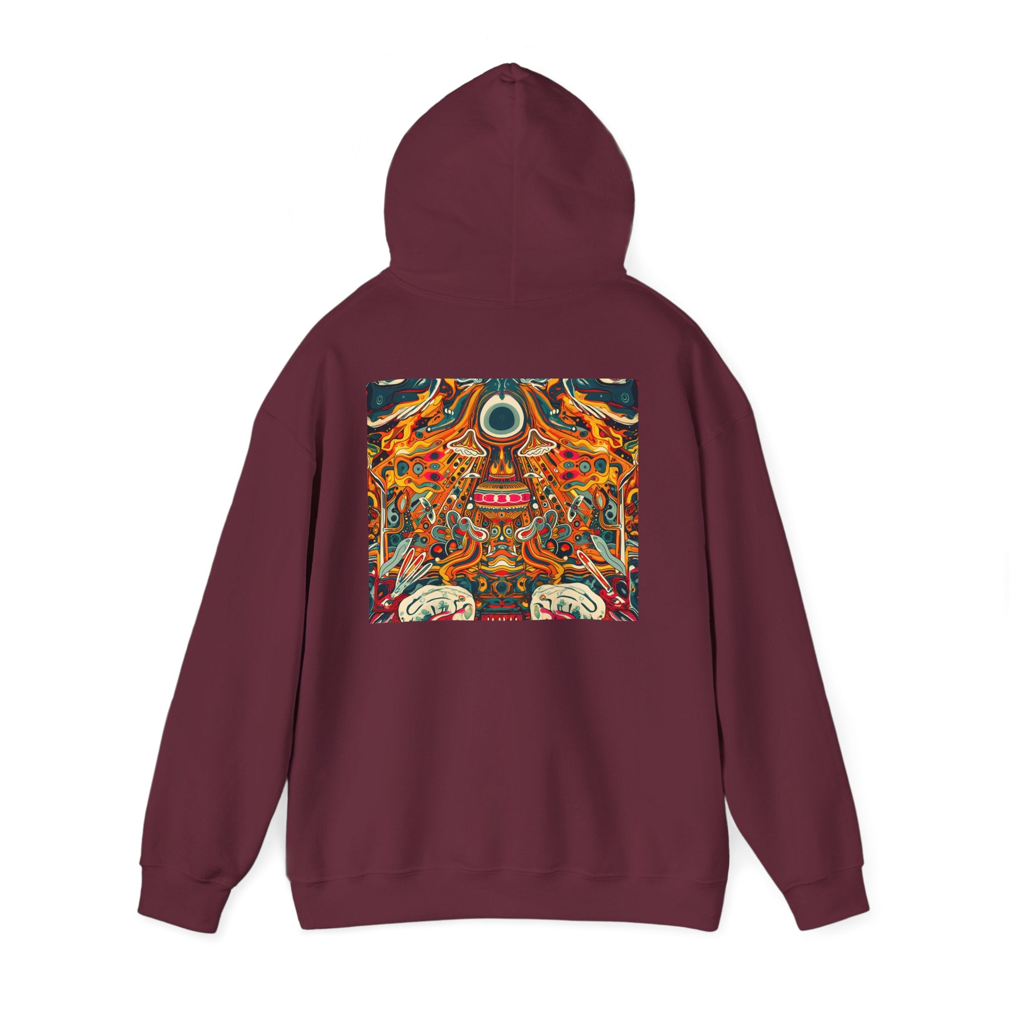 Psychedelic Abstract Hoodie – Vibrant Trippy Art Pullover