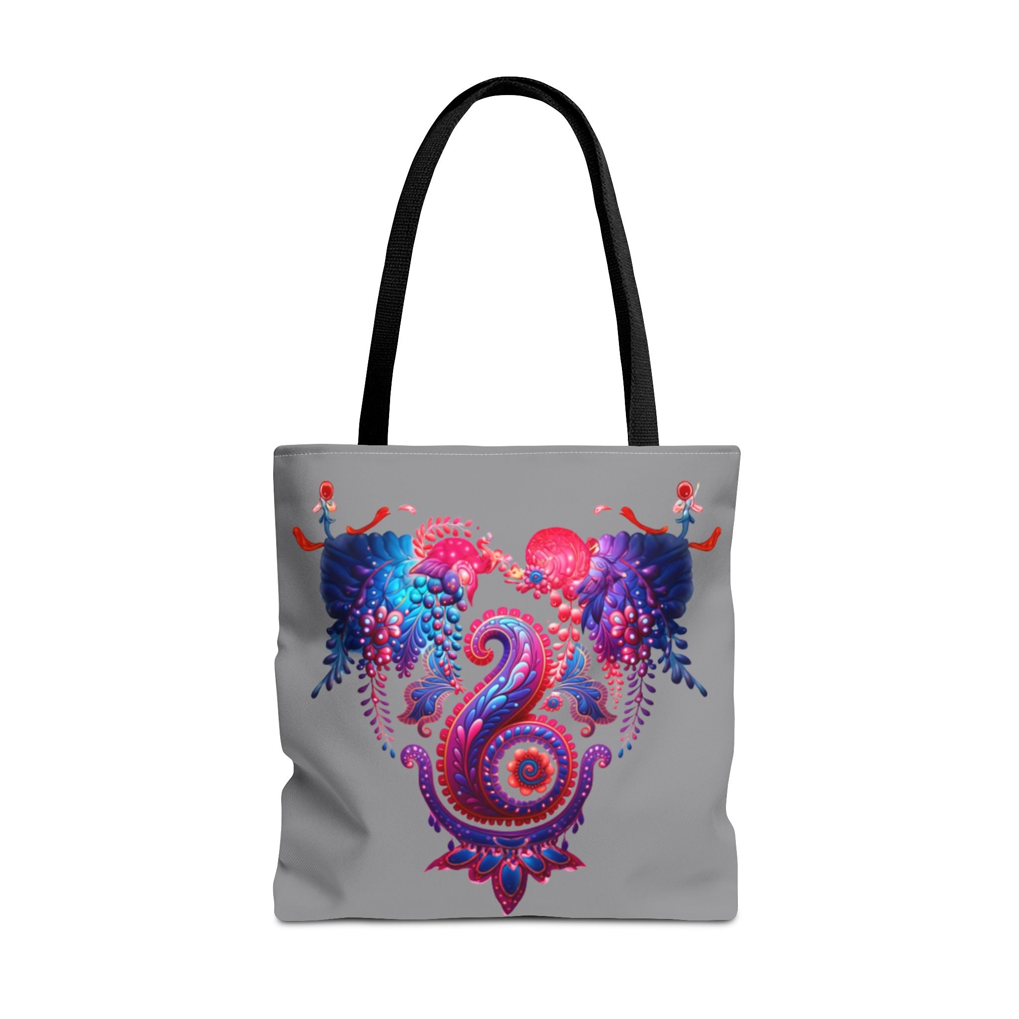 Vibrant Art Tote Bag, Colorful Beach Tote, Gift for Her, Bohemian Floral Bag, Eco-Friendly Shopping Bag, Festival Accessory