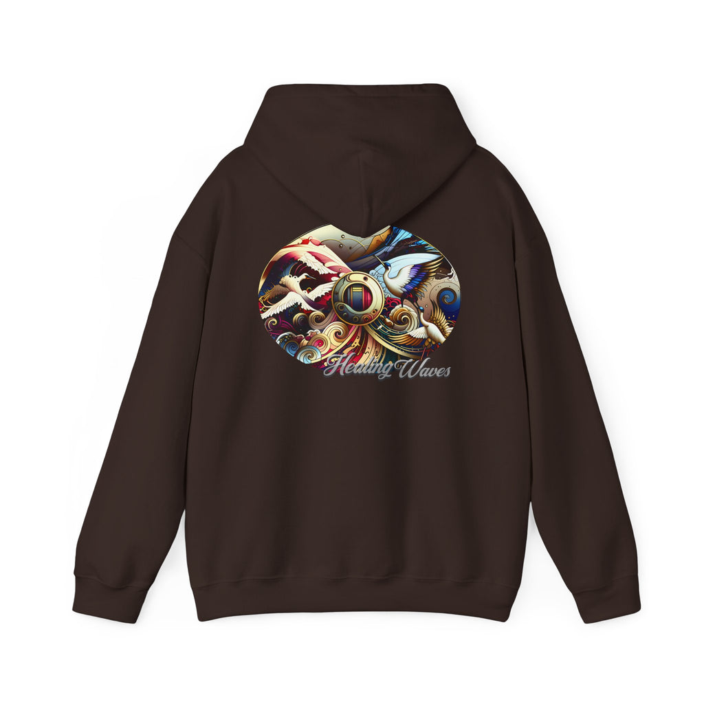 Artistic Unisex Heavy Blend Hoodie - Cozy Graphic Sweatshirt, Ideal for Casual Outfits, Unique Gifts, Streetwear Style, Comfortable Layering