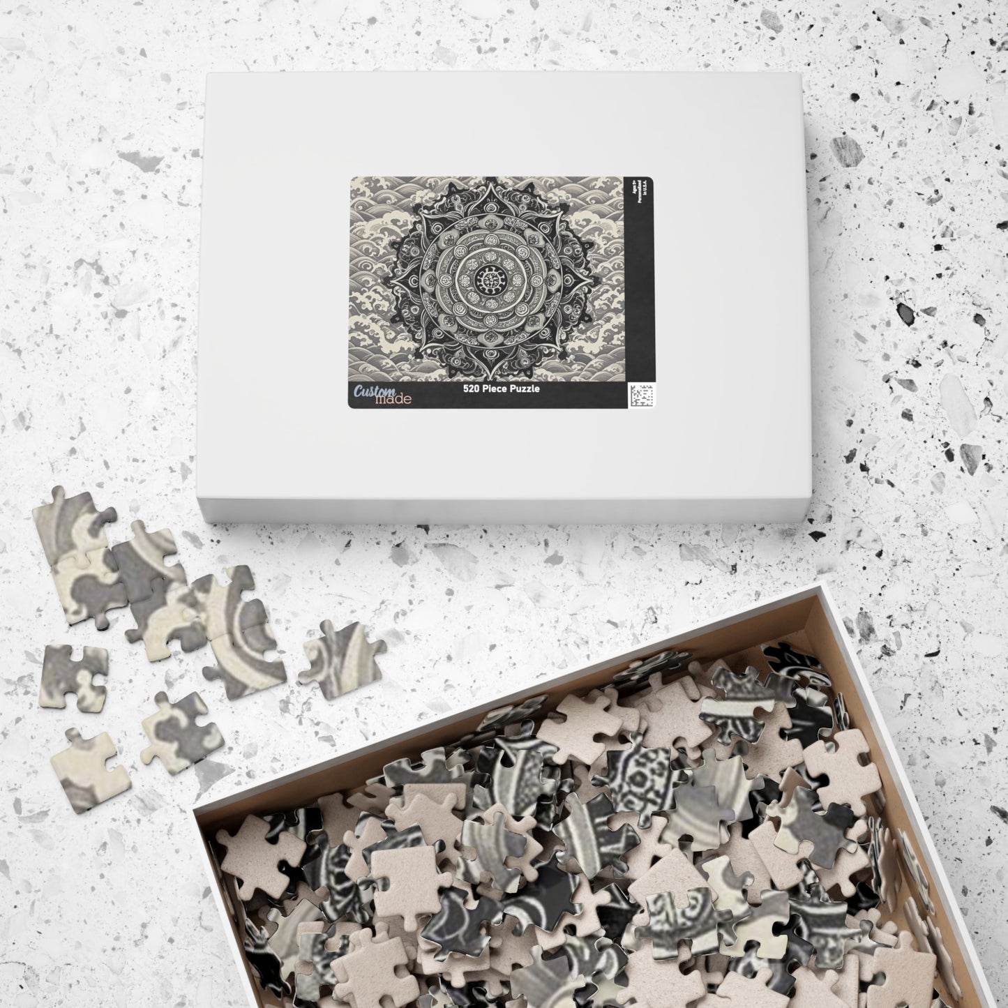 Intricate Mandala Puzzle | 110, 252, 520, 1014-Piece | Mindfulness Gift, Home Decor, Relaxation, Family Fun, Meditation