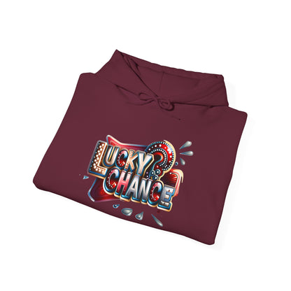 Lucky Chance Hooded Sweatshirt | Cozy Comfort, Unisex Hoodie, Perfect for Casual Outings, Great Gift for Birthdays, Lucky Charm Apparel